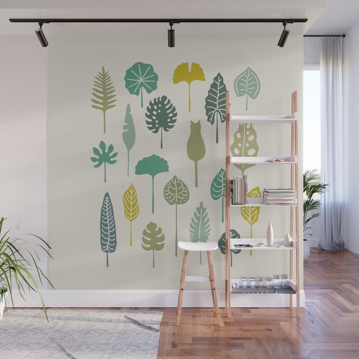 Cat and Plant 49 Wall Mural Gallery Image 1