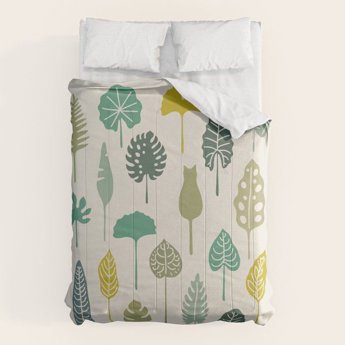 Cat and Plant 49 Comforter Gallery Image 6