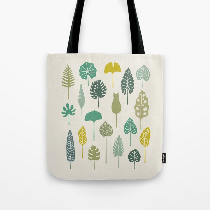 Cat and Plant 49 Tote Bag Gallery Image 1