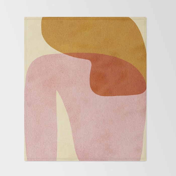 Abstract shapes 01 Throw Blanket Gallery Image 2
