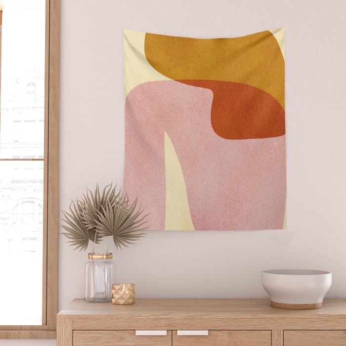 Abstract shapes 01 Wall Tapestry Gallery Image 2