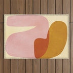 Abstract shapes 01 Outdoor Rug Gallery Image 1