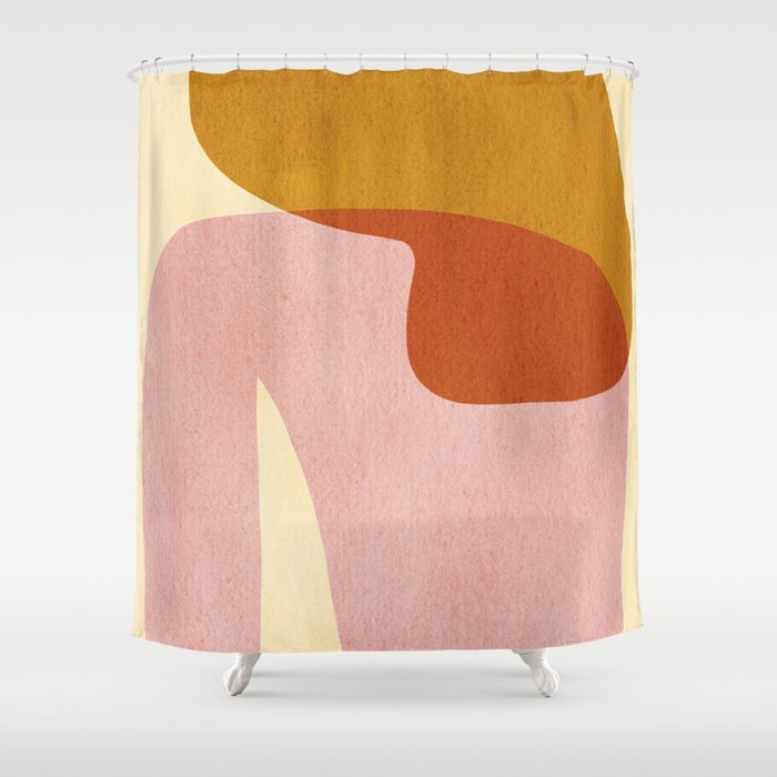 Abstract shapes 01 Shower Curtain Gallery Image 1