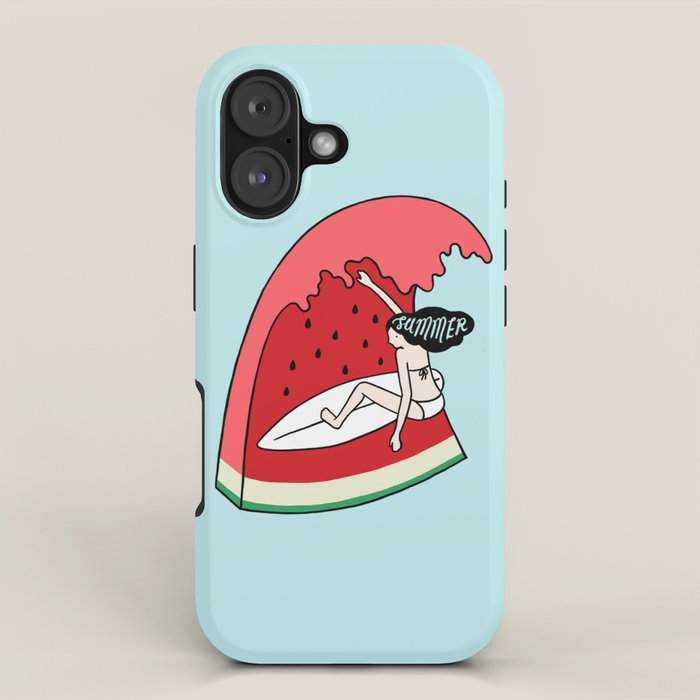 Watermelon Surf iPhone Case Gallery Image 1
