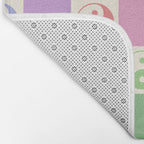 Colorful Yin Yang Checkered Pattern Bath Mat Gallery Image 2