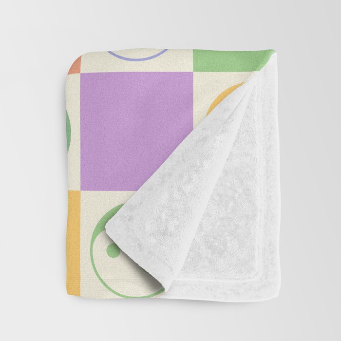Colorful Yin Yang Checkered Pattern Throw Blanket Gallery Image 3