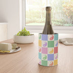 Colorful Yin Yang Checkered Pattern Wine Chiller Gallery Image 4