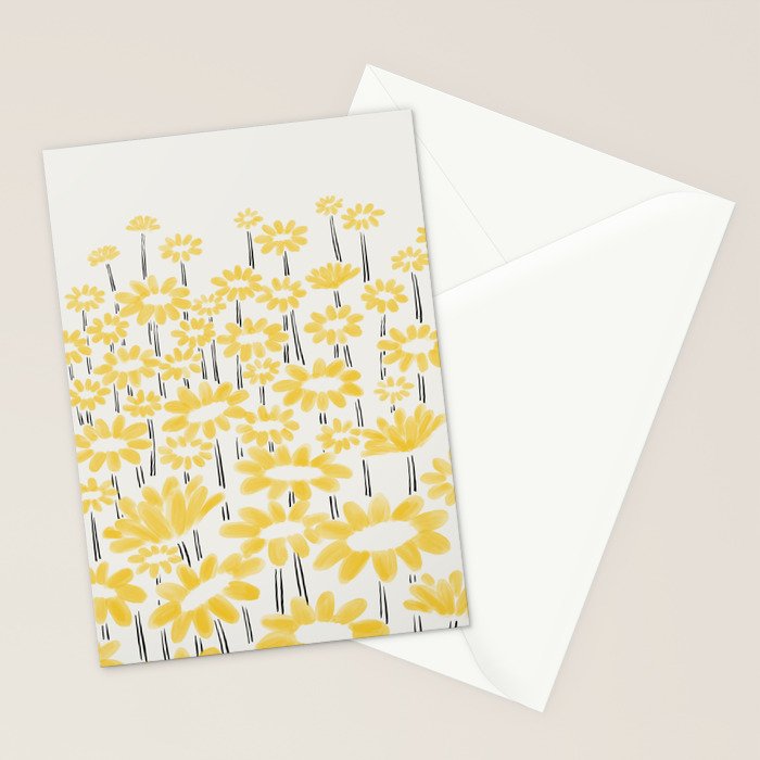 Sunflower Field Stationery Card Gallery Image 2