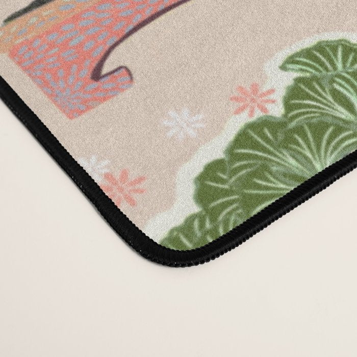 Bonsai in Pink and Green Desk Mat Gallery Image 4