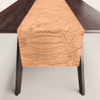 Cactus Scene in Orange Table Runner Gallery Image 1