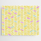 Herringbone Yellow Jigsaw Puzzle Gallery Image 1