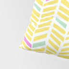 Herringbone Yellow Pillow Sham Gallery Image 4