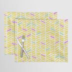 Herringbone Yellow Placemat Gallery Image 1