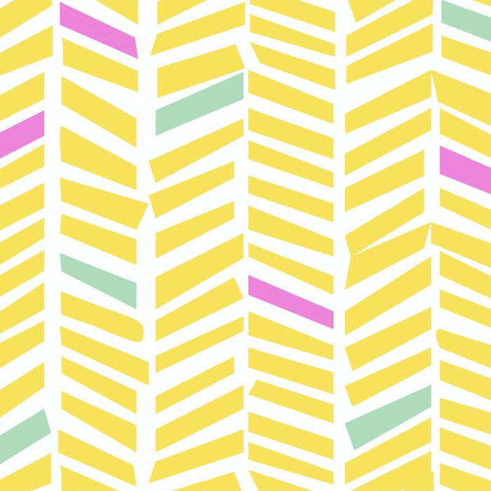 Herringbone Yellow Coffee Mug Gallery Image 2