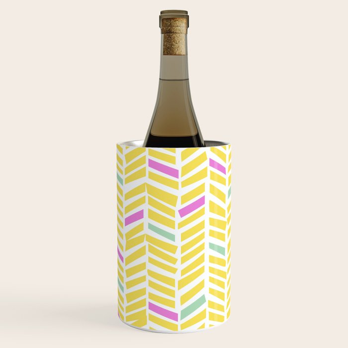 Herringbone Yellow Wine Chiller Gallery Image 2