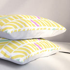 Herringbone Yellow Pillow Sham Gallery Image 3