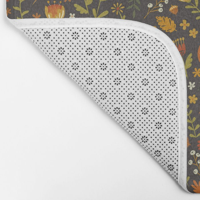Fox in an Autumn Garden Bath Mat Gallery Image 2