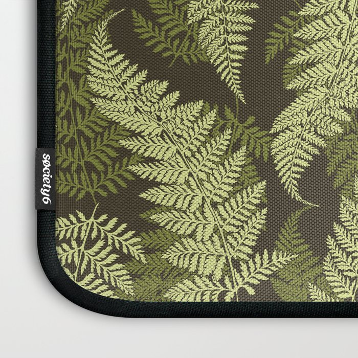 Forest Ferns - Woodland Green Laptop Sleeve Gallery Image 3