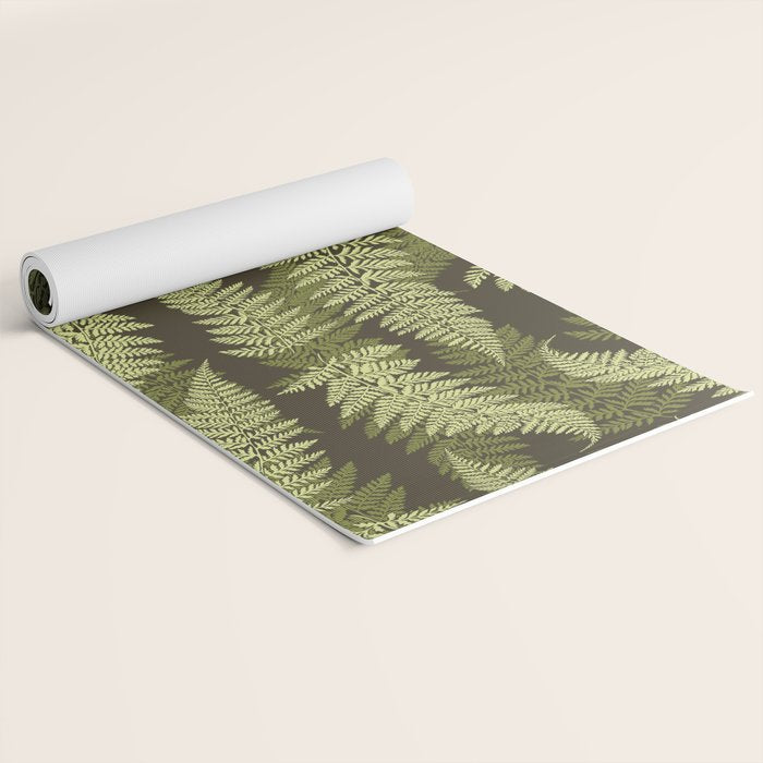 Forest Ferns - Woodland Green Yoga Mat Gallery Image 2