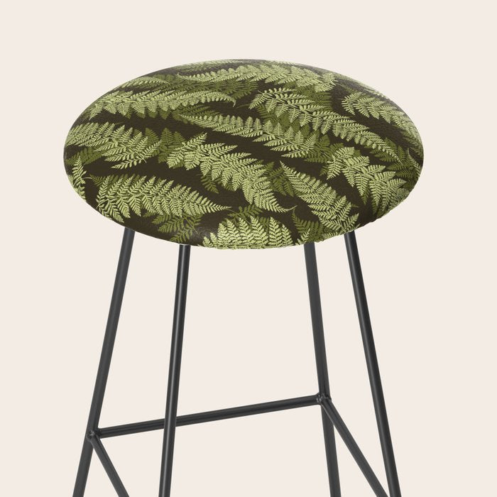 Forest Ferns - Woodland Green Stool Gallery Image 2