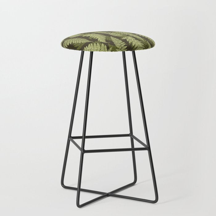Forest Ferns - Woodland Green Stool Gallery Image 1