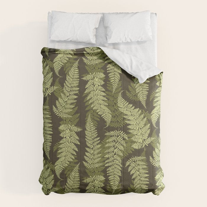 Forest Ferns - Woodland Green Comforter Gallery Image 6