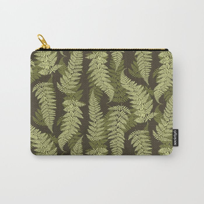 Forest Ferns - Woodland Green Carry All Pouch Gallery Image 1