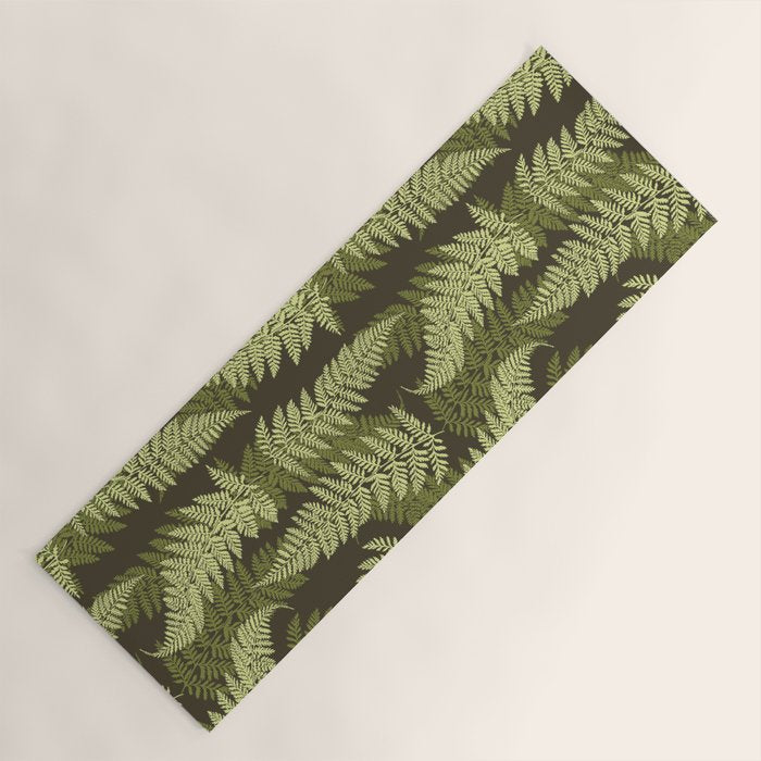 Forest Ferns - Woodland Green Yoga Mat Gallery Image 1