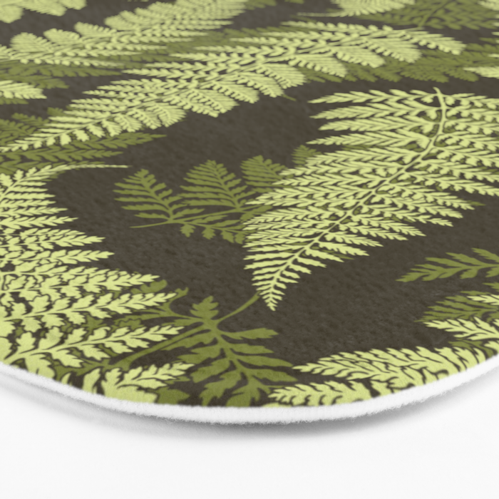 Forest Ferns - Woodland Green Bath Mat Gallery Image 3
