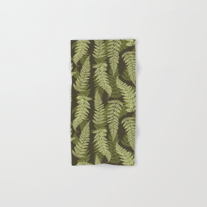 Forest Ferns - Woodland Green Bath Towel Gallery Image 1