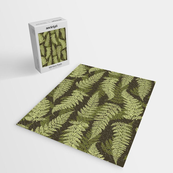 Forest Ferns - Woodland Green Jigsaw Puzzle Gallery Image 2