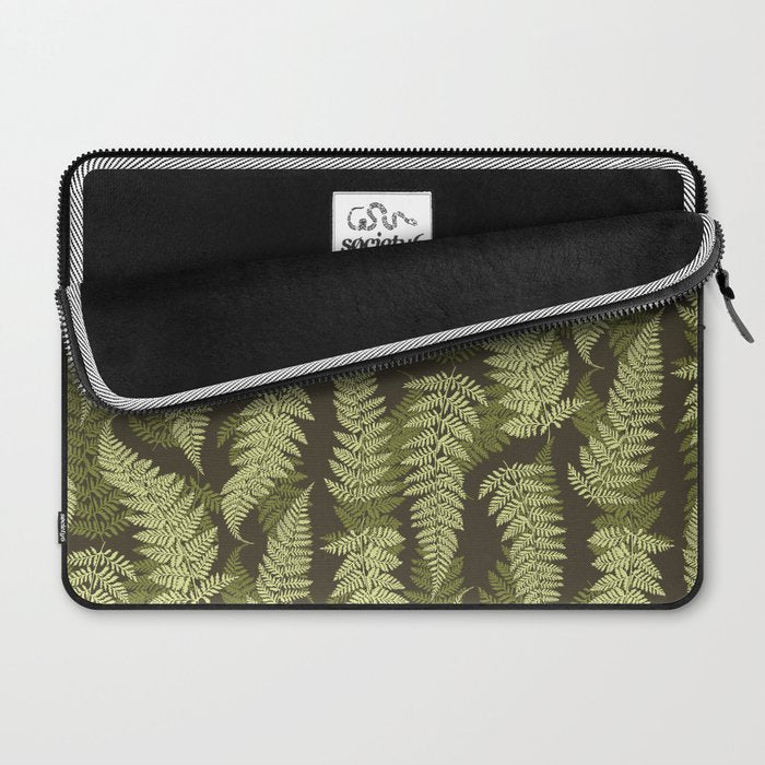 Forest Ferns - Woodland Green Laptop Sleeve Gallery Image 2
