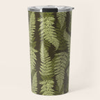 Forest Ferns - Woodland Green Travel Mug Gallery Image 1