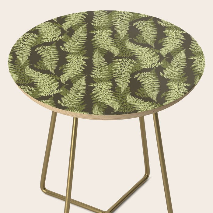 Forest Ferns - Woodland Green Side Table Gallery Image 2