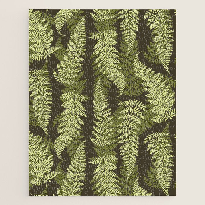 Forest Ferns - Woodland Green Jigsaw Puzzle Gallery Image 1