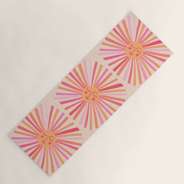 Sunshine - Pink Yoga Mat Gallery Image 1