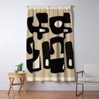 Modern Abstract Minimal Shapes 117 Window Curtain Gallery Image 5