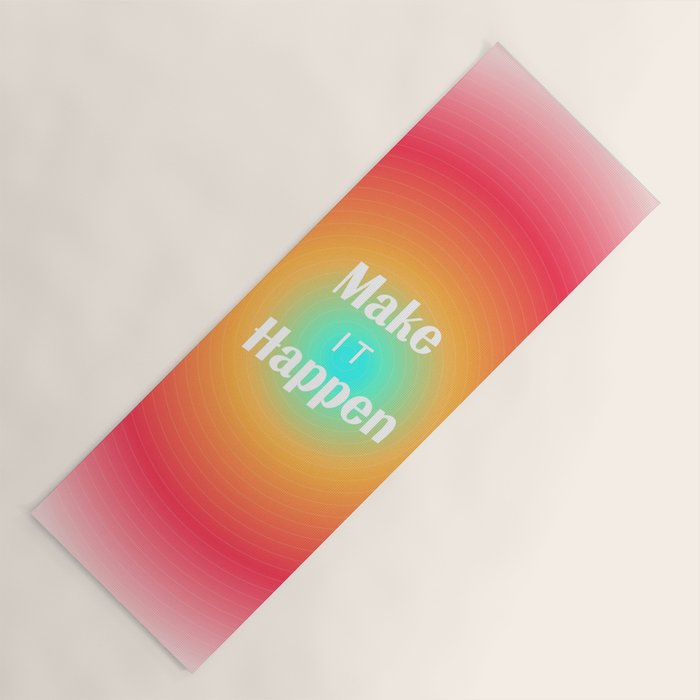 Make It Happen Gradient Yoga Mat Gallery Image 1