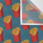FAST FOOD / Fries - pattern Wall Tapestry Gallery Image 3