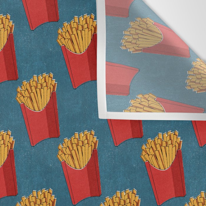 FAST FOOD / Fries - pattern Wall Tapestry Gallery Image 3