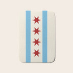 Chicago Flag II Bath Mat Gallery Image 1