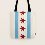 Chicago Flag II Tote Bag Gallery Image 1