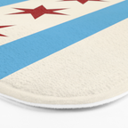 Chicago Flag II Bath Mat Gallery Image 3