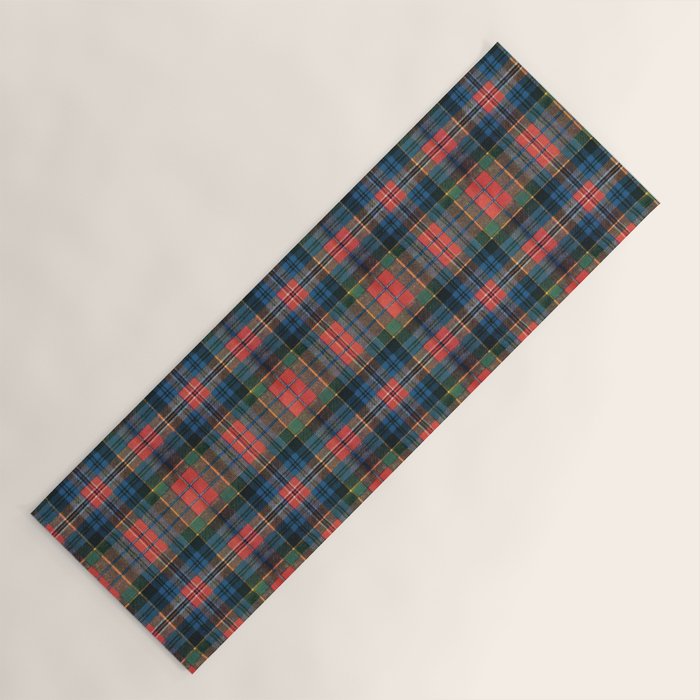 Bold Macpherson Tartan Pattern Yoga Mat Gallery Image 1