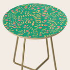 Block print berries bright green Side Table Gallery Image 2