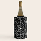 Hexagonal Pattern - Black Concrete Wine Chiller Gallery Image 1