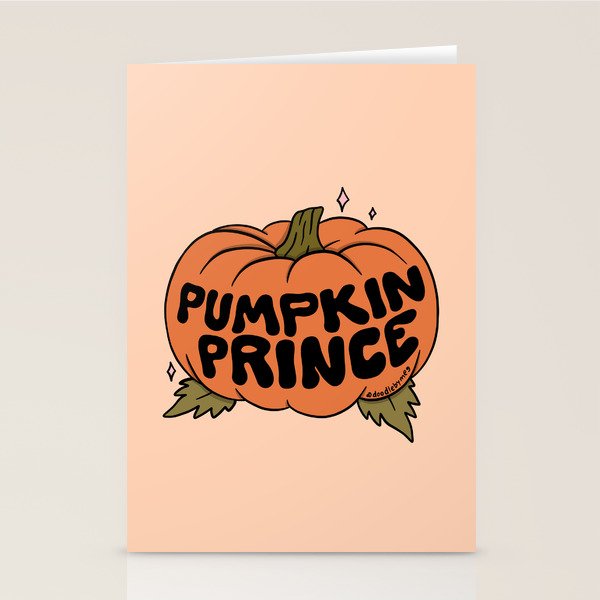 Pumpkin Prince Stationery Card Gallery Image 1