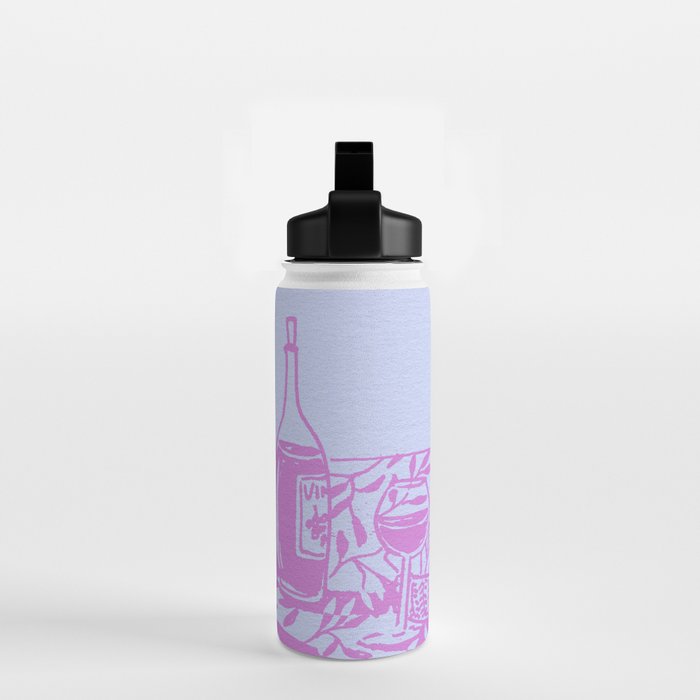 Pink Dinner Still Life Water Bottle Gallery Image 2