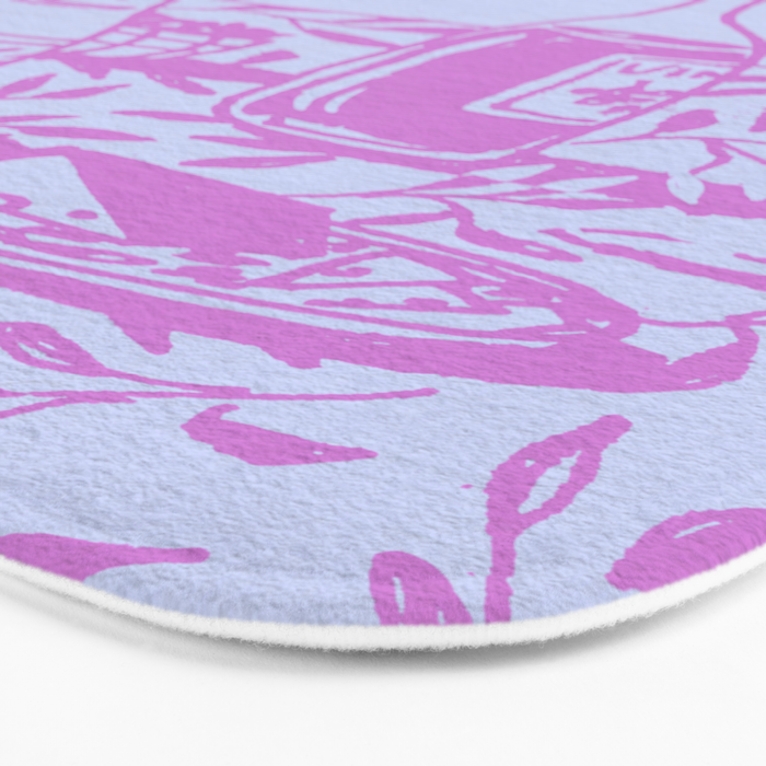 Pink Dinner Still Life Bath Mat Gallery Image 3