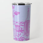 Pink Dinner Still Life Travel Mug Gallery Image 1
